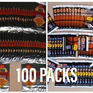 1992-93 McDonalds NBA Cards 100 Pack Lot - 50 Upper Deck / 50 NBA Hoops